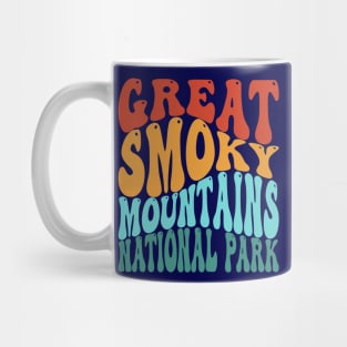 Great Smoky Mountains National Park Retro Vintage Typography Mug